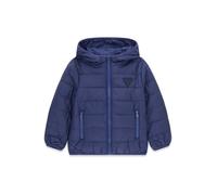 Guess Unisex Piumino Hooded Padded Puffer W/Zip Blu Scuro