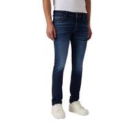 GUESS Uomini Dark Solid Slim Fit Miami Eco New Carry Denim Jeans, Carry Dark, 42