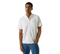 GUESS Uomo Camicia Manica Corta M6GP02KE731 Cotone Bianco L