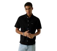 GUESS Uomo Camicia Manica Corta M6GP02KE731 Cotone Nero XL