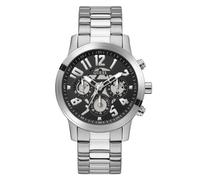 Guess Uomo Orologio da Polso Multifunzione Parker GW0627G1 Acciaio Argento