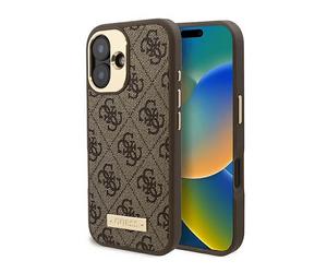 GUESS Urti COVER per Universalo iPhone 16 Plus, 4G, iPhone 16 Plus , iPhone 16 Plus, Marrone