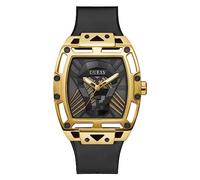 Guess Orologio analogico quarzo Legend GW0500G1 Uomo Cinturino pelle Nero/Oro/Champagne