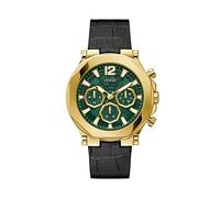 GUESS US Orologio multifunzione da uomo color oro e nero Croc, Nero, cinturino
