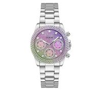 Guess US Women's Silver-Tone and Ombre Multifunction Watch, argento, GW0483L1-AMZUK