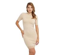GUESS Vestito Midi Lise 4G Logo W3YK39Z37K0 Beige
