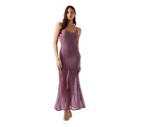 Guess - Abito lungo Meena con gonna in rete a coste - - Dresses - Donna - Viola - S