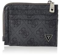 Guess VEZZOLA Smart MLTPLE CC W Zip, Portafogli Uomo, Black, Unica