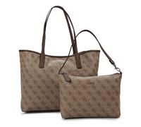 Guess Borsa Victtoria 2 in 1 Tote in similpelle ecosostenibile con pochette marrone