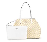 Guess Borsa Tote Vikky II L 2 in 1 con tracolla Donna Natural/White