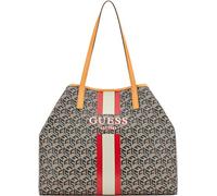 GUESS Vikky Large Tote, Borsetta Women's, Black Logo/Cognac