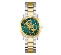 GUESS GT Annette GW0861L4 - Orologio da polso da donna, in acciaio INOX bicolore, verde, Moderno