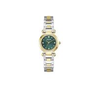 GUESS Orologio analogico 'Ginger' oro / verde scuro / argento Donna GUESS One Size oro / verde scuro / argento