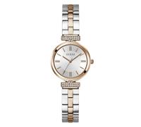 GUESS Orologio da donna analogico in acciaio inox con quadrante argentato Gw0762L4, colore cinturino: multicolore, argento, Moderno
