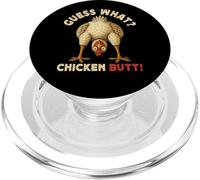 Guess What Chicken Butt Meme Funny Chicken Farmer PopSockets PopGrip per MagSafe