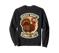 Guess What Turkey Butt Funny Thanksgiving Joke Kids Quote Felpa