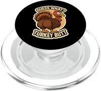 Guess What Turkey Butt Funny Thanksgiving Joke Kids Quote PopSockets PopGrip per MagSafe