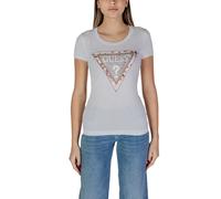 Guess White Cotton T-Shirt - IT42|M
