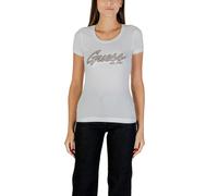 Guess White Cotton T-Shirt - IT42|M