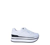 Guess White Polyester Platform Sneakers - EU39/US9