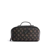Guess Wilder Borsa da toilette marrone scuro, pelle sintetica, 24 x 13 x 13cm