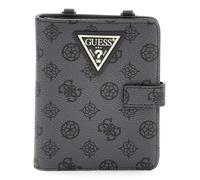 GUESS Wilder Travel Passport Holder Charcoal