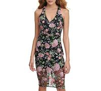 Guess Women's Contemporary Nylon Dress Vestito da Cocktail, Multicolore, 50 Donna