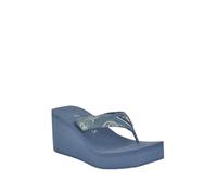 GUESS Women's Demmey Sandal, Denim Blue 400, 40 EU