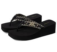 GUESS Women's Ediva Wedge Sandal, Nero 001., 5.5 UK