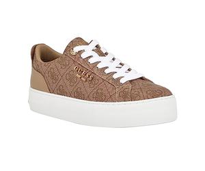 Guess Women's Genza Sneaker, Latte Multi 110, 6.5 UK