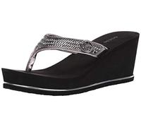 GUESS Women's Gwsarraly4gwsarraly4 Flip-Flop, Argento, 3.5 UK