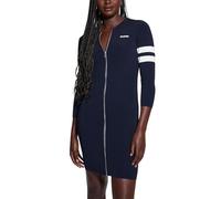 GUESS Women's Long Sleeve Michela Dress, Daring Ocean
