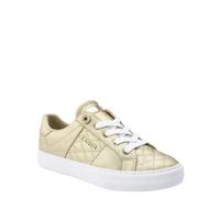 GUESS Women's LOVEN Sneaker, Gold 710, 9.5