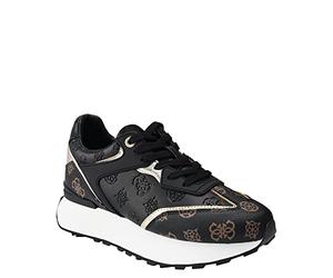 Guess Women's Luchia Sneaker, Multicolore, Nero, 37 EU