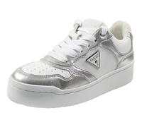 GUESS Sneaker Miram Donna, Bianco/Argento Multi 142, 36 EU