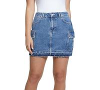 Minigonna Jeans Cargo Blu 28