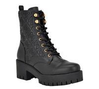 GUESS Women's Watie Combat Boot, Nero 001., 4.5 UK