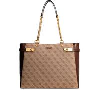 Guess Zadie Borsa Shopping Con Logo 4G In Latte