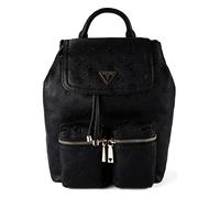 GUESS zaino per il tempo libero Manhattan II Flap Backpack Black Logo nero