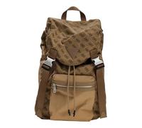 GUESS zaino per il tempo libero Berlin Backpack Beige/Brown marrone chiaro