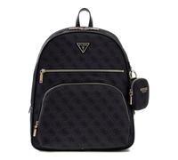 GUESS zaino per il tempo libero con scomparto per laptop Adrian Small Backpack Coal Logo grigio scuro