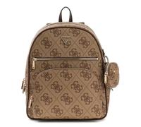 GUESS Zaino Power Play II Tech Backpack – scomparto per laptop – Latte Logo/Brown marrone chiaro