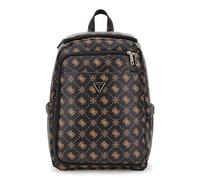 GUESS zaino per il tempo libero con scomparto per laptop Silia U-Zip Backpack Espresso Logo marrone scuro