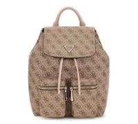Guess Zaino Manhattan II Flap Backpack per il tempo libero Latte Logo 4G beige