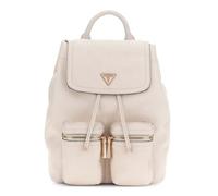 GUESS zaino per il tempo libero Manhattan II Flap Backpack Stone Logo avorio