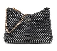 Guess Zalina Mini Borsa A Tracolla In Rete Con Catena Donna Nera Argento