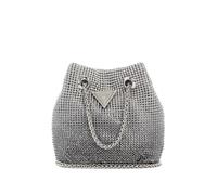 Guess Zalina Borsa a spalla argento, alluminio, donna