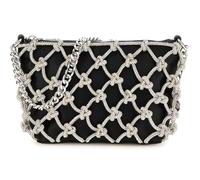 Guess Mini Borsa a Spalla Zalina Top Zip Strass Nero T/U