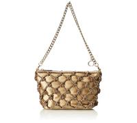 Mini Borsa A Spalla Zalina Strass Oro T/U