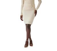 GUESS Zama Button Detail Skirt Gonna, Pearl Oyster, L Donna